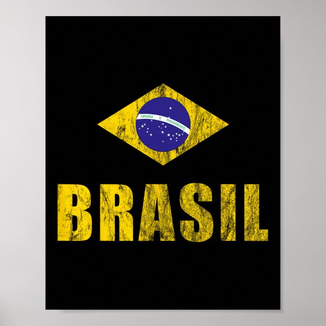 Póster Brasil Design Brazilian Apparel Clothing Outfits F (Frente)