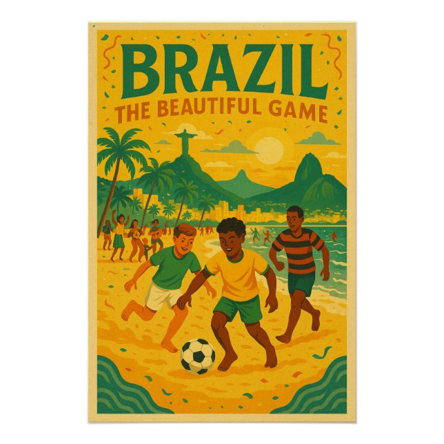 Póster Brasil: El juego bonito (Anverso)