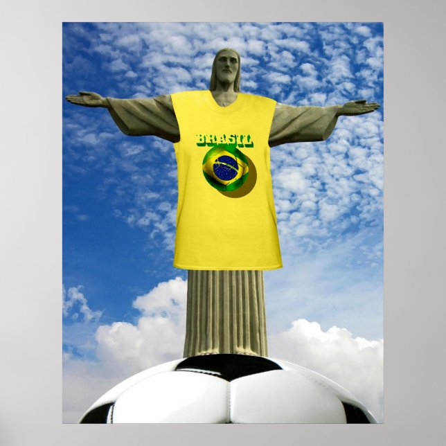 Póster Brasil: Ganadores del fútbol Brasil 2014 (Frente)