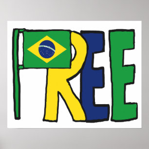 Póster Brasil Libre