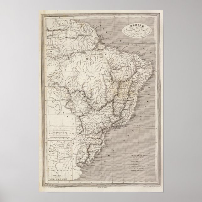 Póster Brasil, Paraguay y Uruguay (Frente)