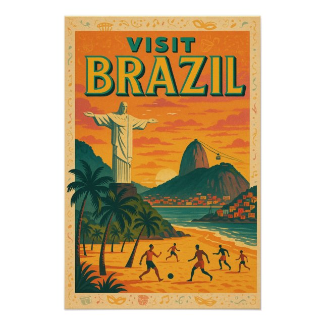 Póster Brasil - Tierra de Samba y Sol (Anverso)