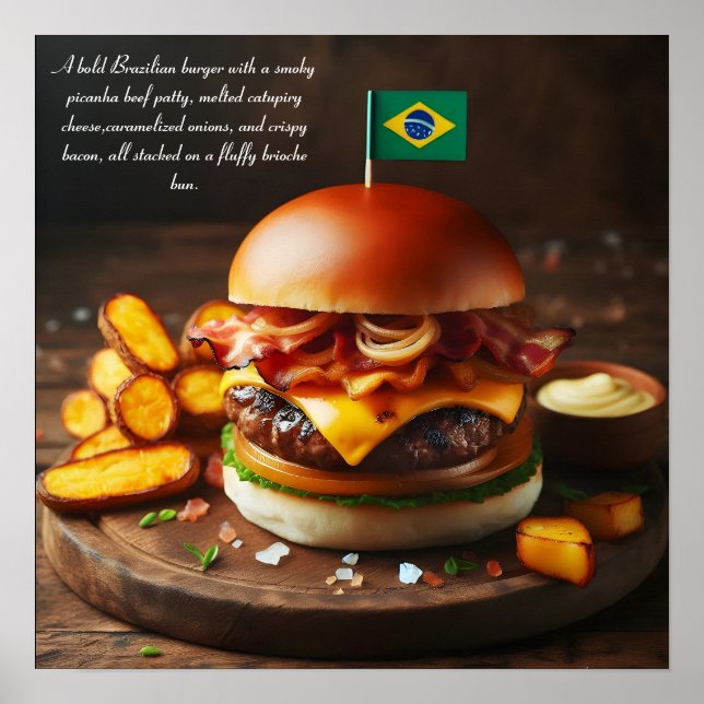 Póster Brasilia Bites: La perfección de Picanha (Frente)