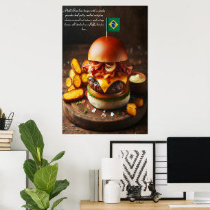 Póster Brasilia Bites: Picanha Perfection 24x36