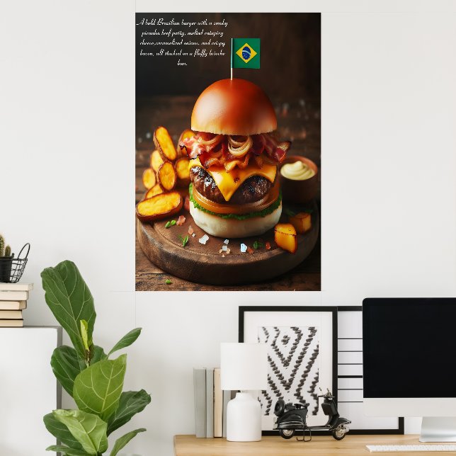 Póster Brasilia Bites: Picanha Perfection 24x36 (Oficina en casa)