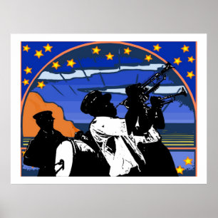 Póster Brass Band Stars