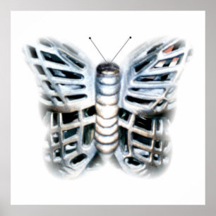 Póster Brass Iron Butterfly