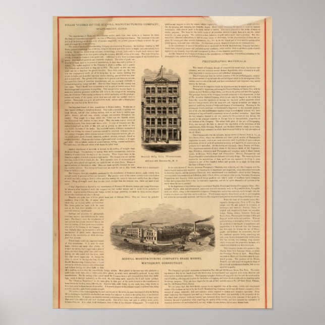 Póster Brass Works of the Scovill Manufacturing Company (Frente)