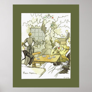 Póster Brasserie à Femmes~Mujeres en Brasserie~Pierre Vid