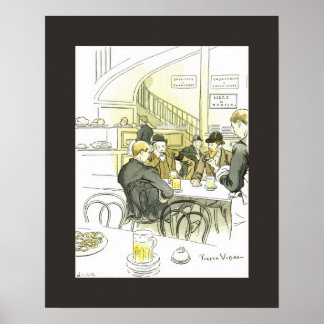 Póster Brasserie Allemande ~Cervecería alemana ~ Pierre V