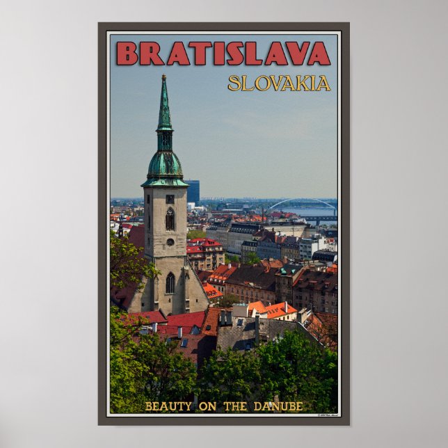 Póster Bratislava Cityscape (Frente)