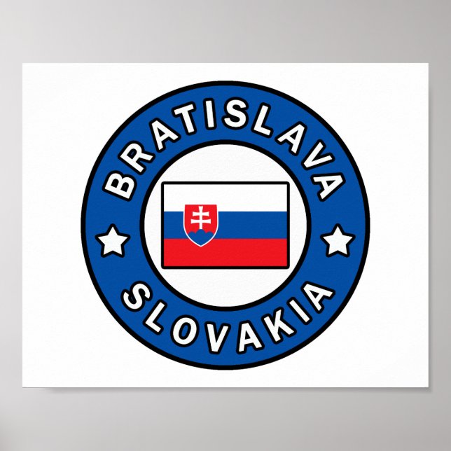 Póster Bratislava Eslovaquia (Frente)