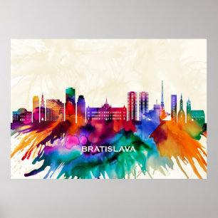 Póster Bratislava Skyline