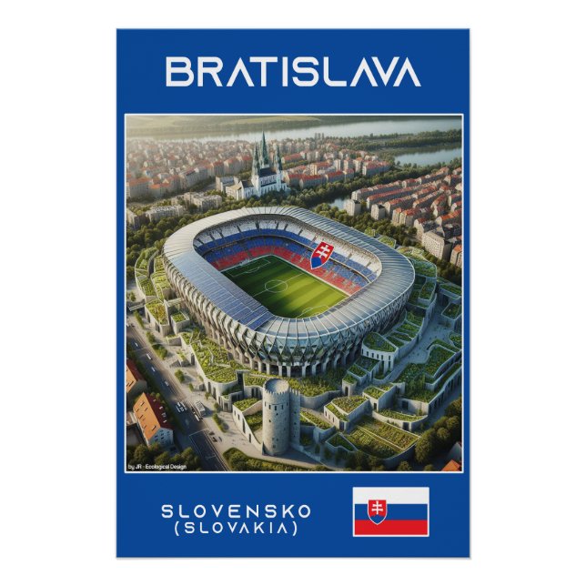 Póster Bratislava - Slovakia - Ecological Design (Anverso)