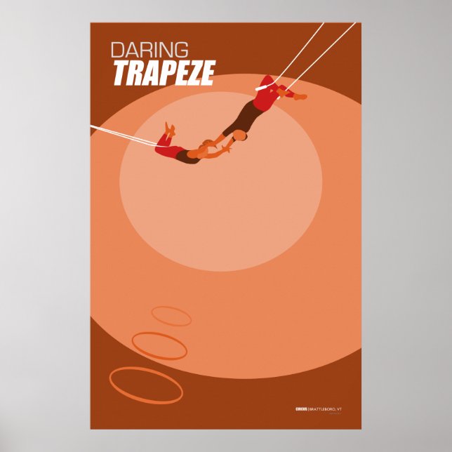Póster Brattleboro Circus Poster Series - Trapeze (Frente)