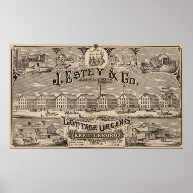 Póster Brattleboro Vermont (Frente)