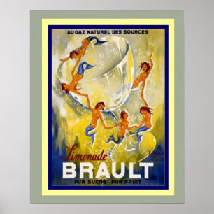 Póster Brault Limonade French Ad Poster 16 x 20