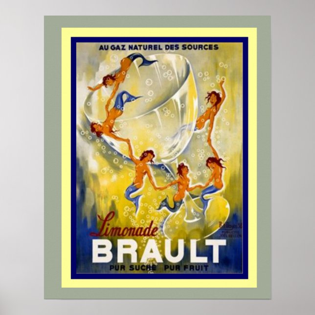 Póster Brault Limonade French Ad Poster 16 x 20 (Frente)