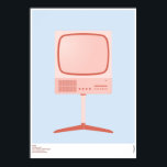 Póster Braun FS 80 Television Set - Dieter Rams<br><div class="desc">Para su lectura,  aquí presentamos un dibujo digital de la serie FS 80 de braun de 1964 diseñada por Dieter Rams.</div>
