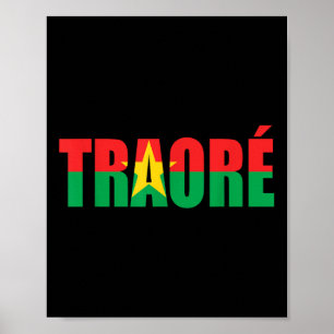 Póster ¡Bravo, Capitán Ibrahim Traore! Viva Burkina Faso