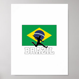 Póster Brazil Football Soccer National Team