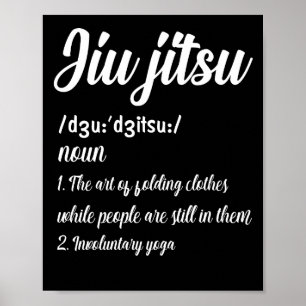 Póster Brazilian Jiu Jitsu Definition Martial Art Combat