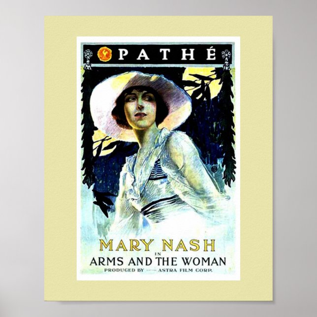 Póster Brazos de cine y la mujer de 1916 (Frente)