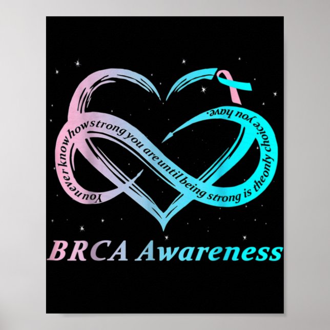 Póster Brca Warrior Im Fine Breast Cancer Awareness  (Frente)