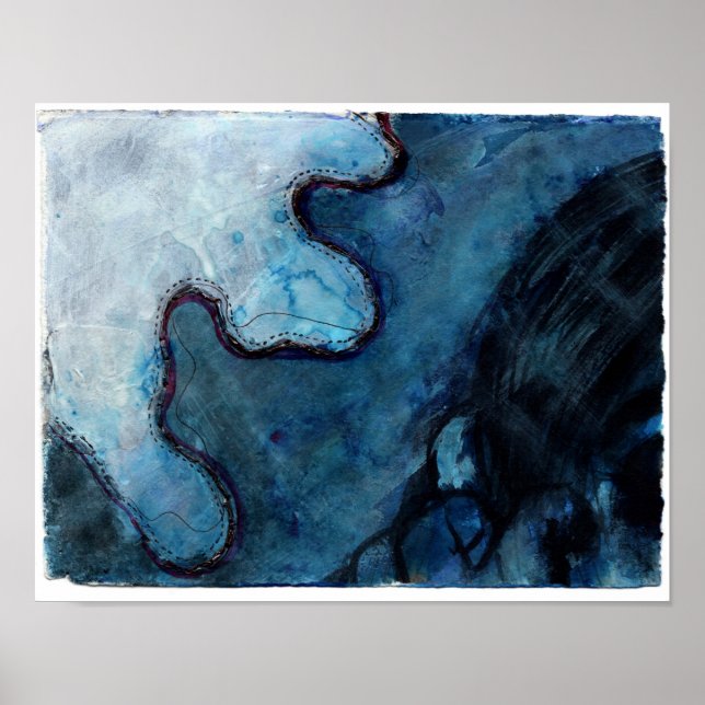 Póster Breach Abstract Watercolor Poster (Frente)
