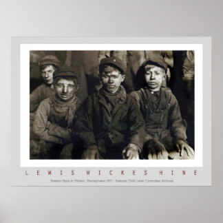 Póster Breaker Boys de Lewis Wickes Hine