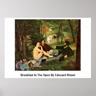 Póster Breakfast In The Open By Edouard Manet