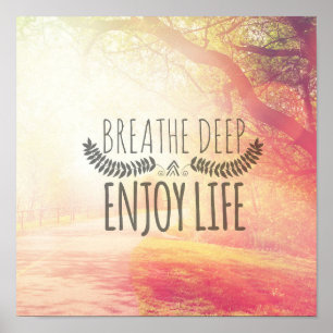 Póster Breathe Deep
