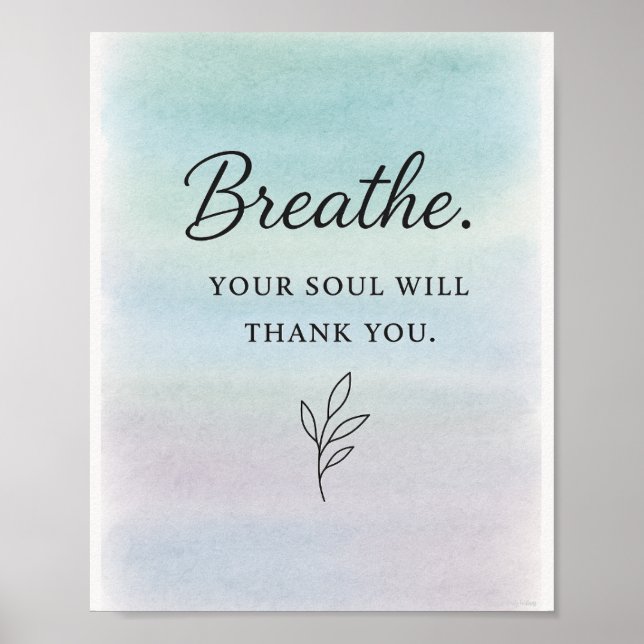 Póster Breathe Wall Art (Frente)