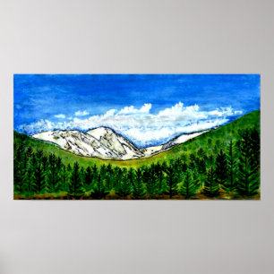 Póster Breckenridge CO 1999 Art The MUSEUM Zazzle Gifts