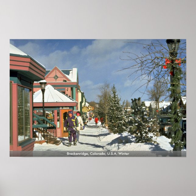 Póster Breckenridge, Colorado, EE.UU. Winter (Frente)