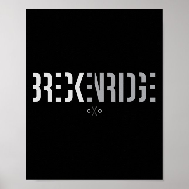Póster Breckenridge Colorado Graphic Ski (Frente)
