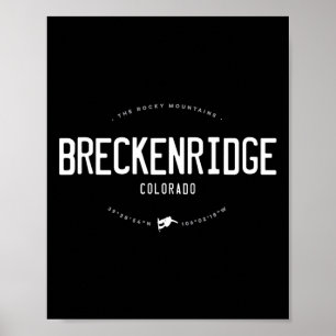 Póster Breckenridge Colorado Grave Dolor Vintage S