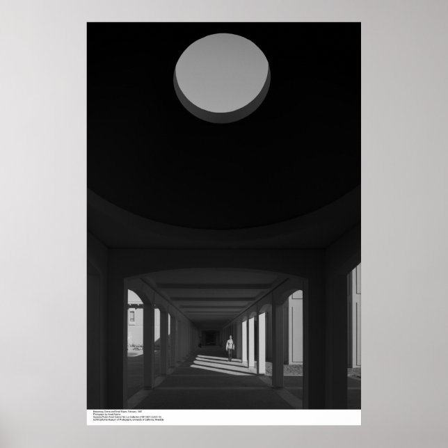 Póster Breezeway, Cúpula y Pequeña Figura, febrero de 196 (Frente)