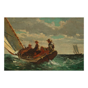 Póster Breezing Up (Un Viento Justo) 1873-76