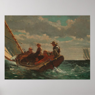 Póster Breezing Up (Un viento justo) de Winslow Homer