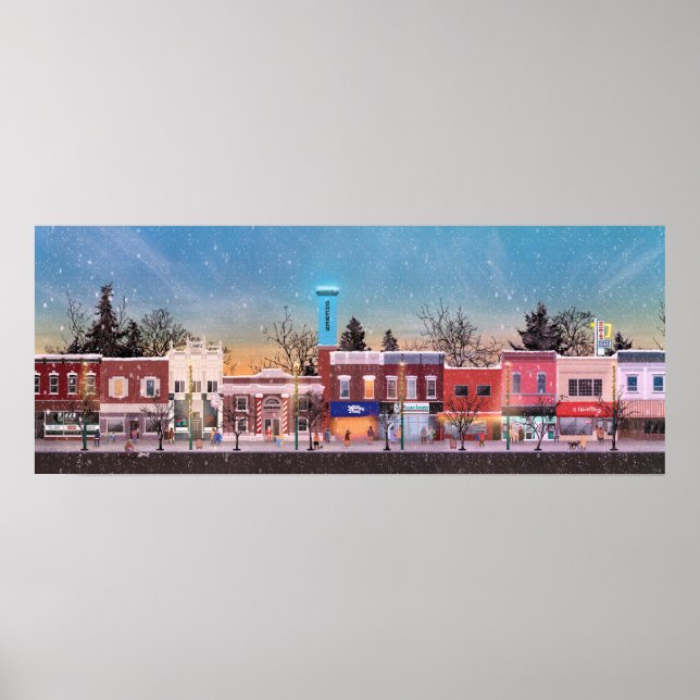 Póster Bremen, Indiana, Poster "Winter Wonderland" (Frente)