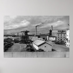 Póster Bremerton, opinión de WA de la fotografía del