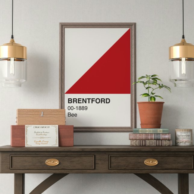 Póster Brentford Bee Red and White - Ancho completo (Subido por el creador)