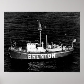 Póster Brenton Reef Lightship LV-102/WAL-525 Poster