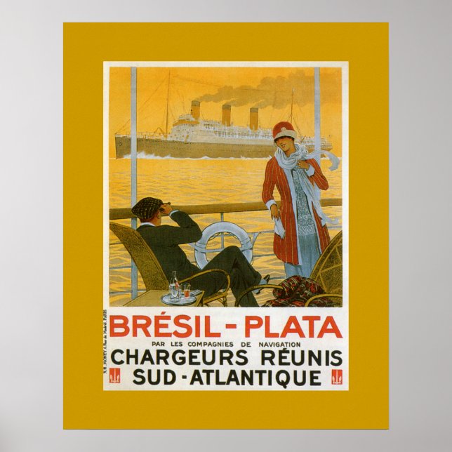 Póster Bresil-Plata (Frente)