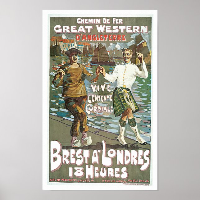 Póster Brest á Londres 18 horas (Frente)
