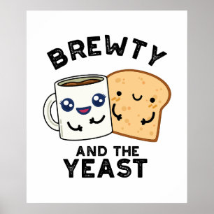 Póster Brewty Y Yeast Funny Movie Pun