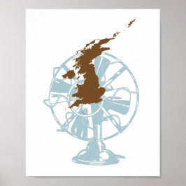 Póster Brexit en el Reino Unido golpea al Poster de fans