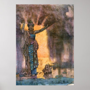 Póster Brezo Robinson - Singapur de Guillermo