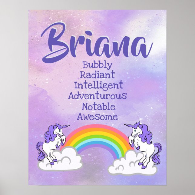 Póster Briana Name Poster (Frente)